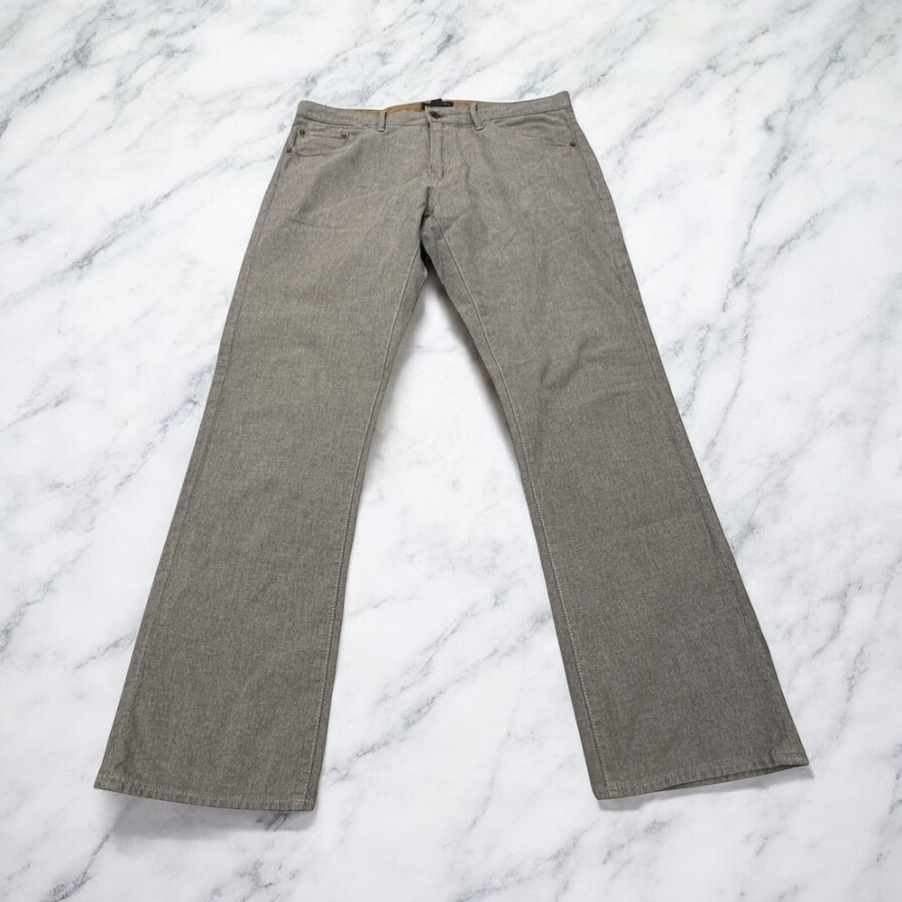 Banana Republic Kentfield Pants Men's 34W x‎ 29 L Med Grey Heather 100% Cotton